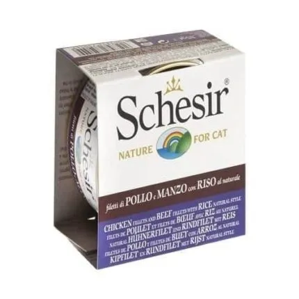 شيزر فيلية الدجاج مع لحم بقري وأرز وصفة طبيعية 85 جرام