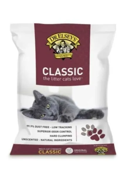 Dr. Elsey's Classic Unscented Clumping Cat Litter 18 kg