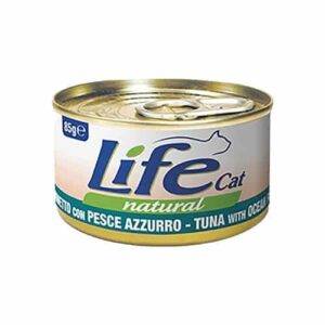 Life Cat Cans Of Tuna With Ocean Fish Pollock Wet Food For Cats, 85g