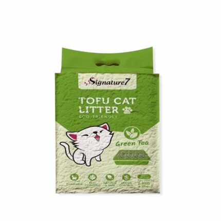 سيقنتشر7 رمل للقطط برائحة الشاي الاخضر 7 لتر