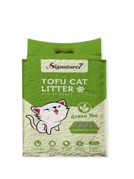 سيقنتشر7 رمل للقطط برائحة الشاي الاخضر 7 لتر