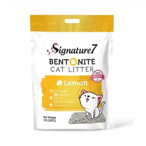 Signature 7 Bentonite Cat Litter Lemon Scent 10L