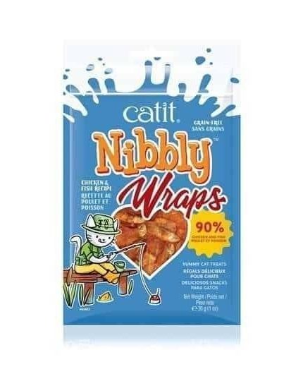 كات ات مكافأة قطع الدجاج مع السمك 30 جرام