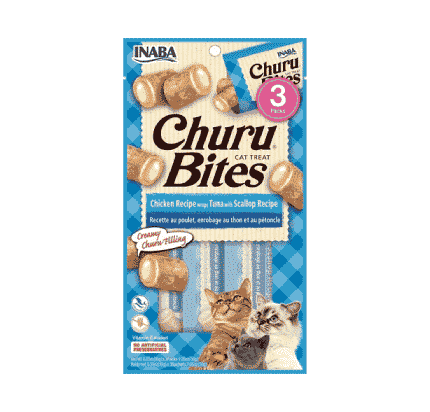 تشورو بايتس مكآفات للقطط بالتونة و المحار3×10جرام