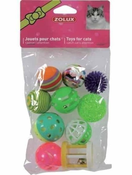 زولكس كرات متعددة الاشكال 10 قطع - 4سم