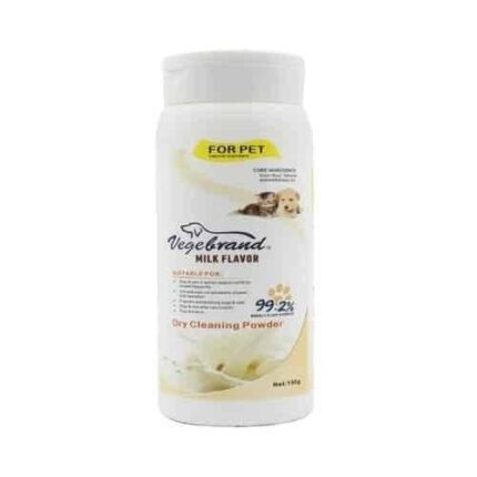 فيج براند مسحوق التنظيف الجاف للقطط والكلاب برائحة الحليب 150 مل