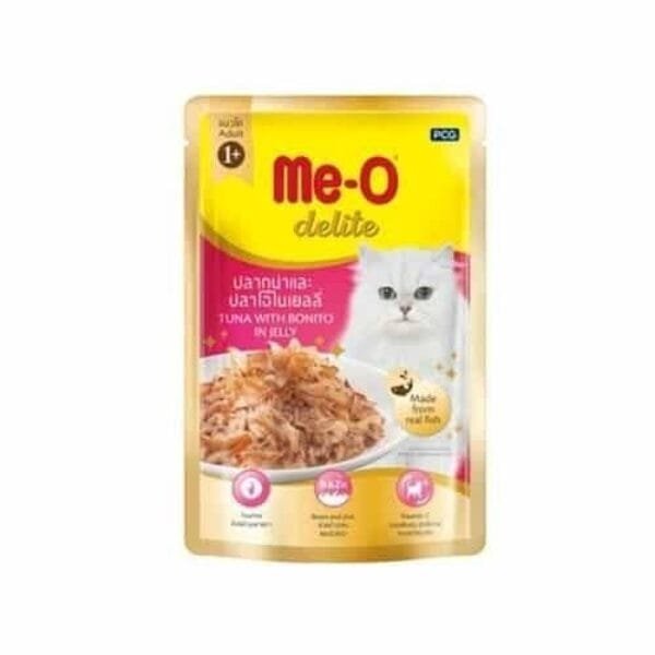 Meo Wet Food Tuna With Bonito in Jelly For Adult Cats 70 g