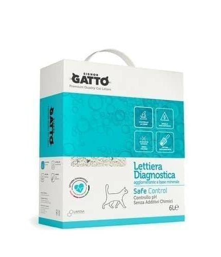 رمل للقطط سينيور غاتو التحكم الآمن في درجة الحموضة بدون إضافة مواد كيميائية 6لتر