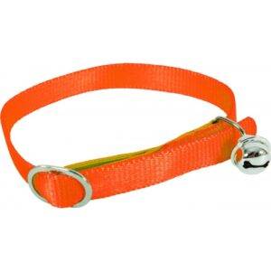 ZOLUX Nylon Cat Collar 30 cm 10 mm Circle Orange