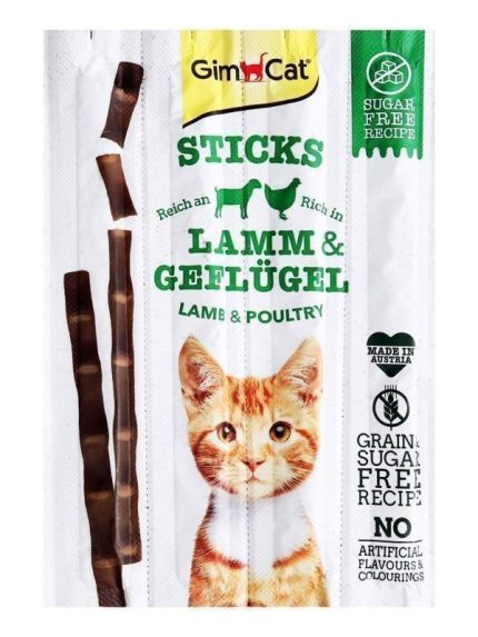 جيم كات مكافات للقطط عيدان مع لحم الضأن و الدواجن 20 غ