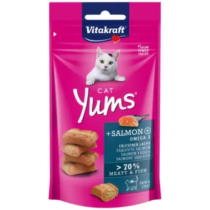 فيتا كرافت مكافأة للقطط بطعم سمك السلمون ، 40 غم