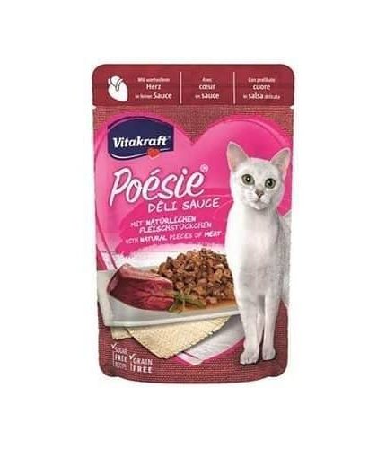 فيتاكرافت ظروف قطط قلوب الدجاج مع الصلصة 85 جم
