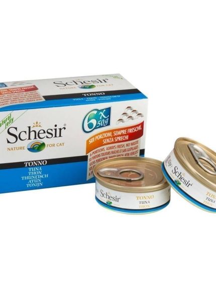 شيزر طعام رطب للقطط تونة و جيلي 6×50 جرام