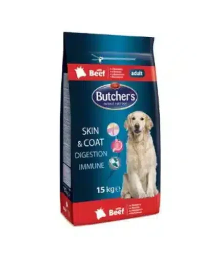 بوتشرز ناتشرل طعام جاف باللحم البقري للكلاب 15كغ