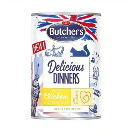 Butcher's Delicious Wet Food For Cats Chicken Pieces In Jelly 400 Gm