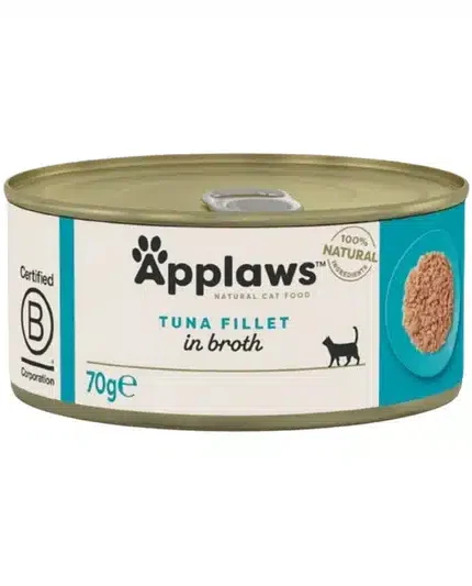ابلاوز طعام رطب للقطط معلبات فيليه سمك التونة في المرق 70غ