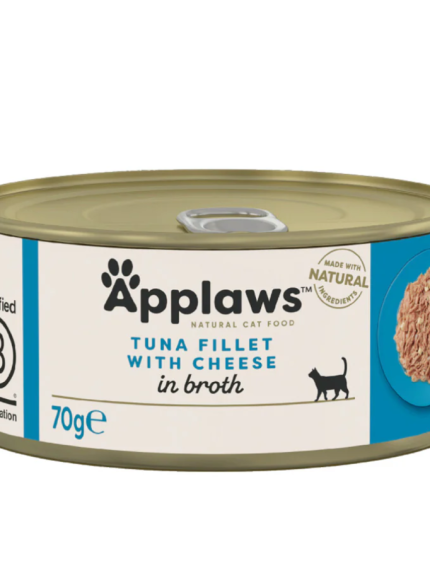 ابلاوز معلبات طعام رطب للقطط فيليه التونه بالجبن 70غ