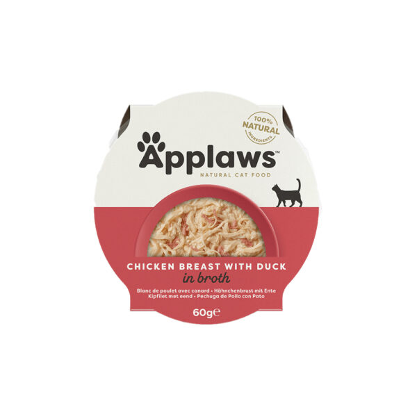 Applaws Chicken Breast with Duck in Broth for Adult Cats 60