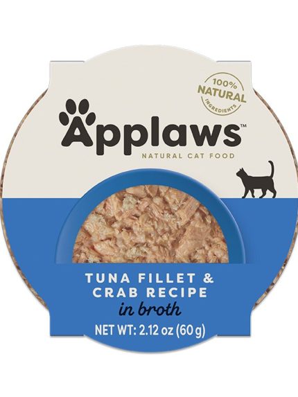 أبلاوز طعام قطط رطب فيليه تونة مع سرطان 60 جم
