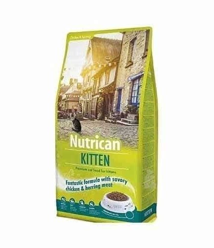 نيوتريكان طعام جاف للقطط الصغيرة بالدجاج وسمك الرنجه 10+2 كيلو