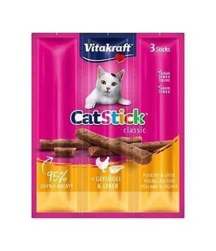 فيتاكرافت مكافات قطط عيدان الدجاج و الكبد البرية 3*6 غ