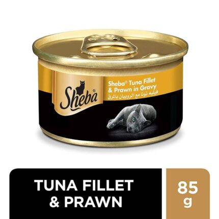 شيبا طعام قطط تونا والروبيان بالمرق 85غم
