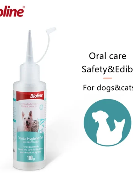 بيولاين جيل لصحة الأسنان للكلاب والقطط بنكهة اللحم 100 جرام