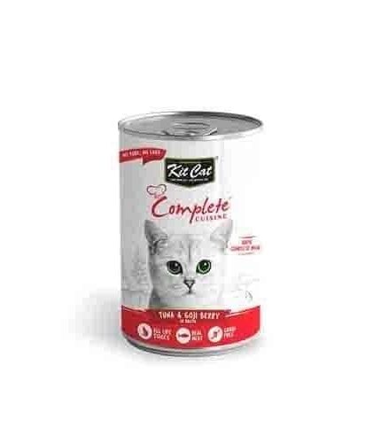 كت كات معلبات للقطط بطعم التونا وتوت الغوجي في المرق 150غ