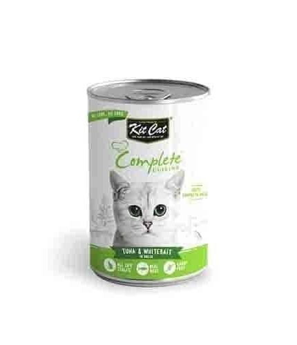 كت كات معلبات للقطط بطعم التونا وصغار السمك في المرق 150غ