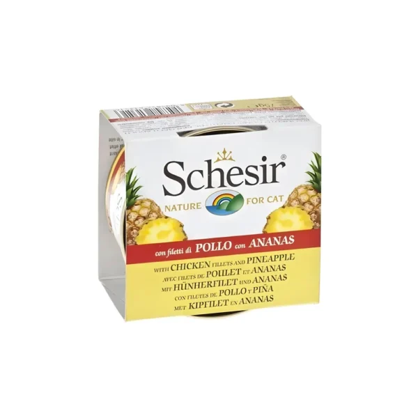 Schesir chicken with pineapple wet food for cats 75 g