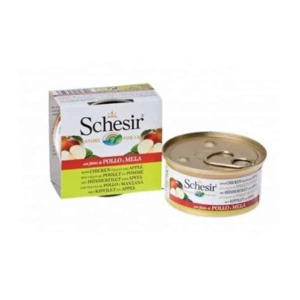 شيزر معلبات للقطط دجاج وتفاح 75 جرام