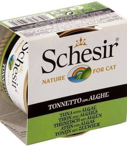 شيزر معلبات طعام للقطط تونة مع الطحالب 85 جرام