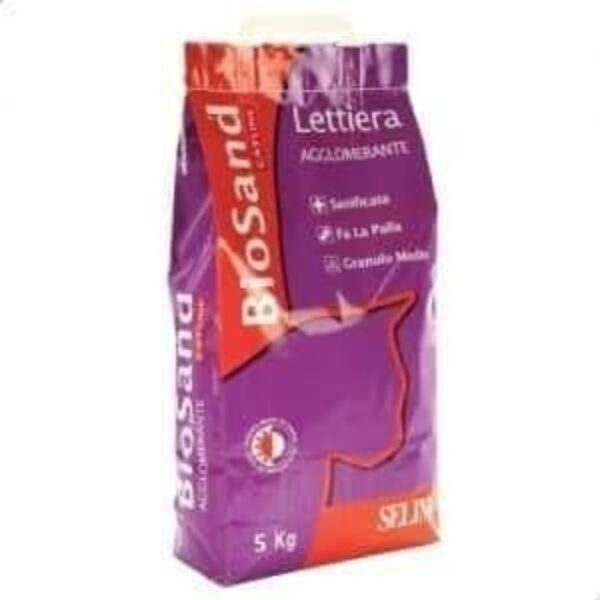 بايو ساند رمل مهد للقطط مطهر ومعطر قابل للتكتل 5 كغ