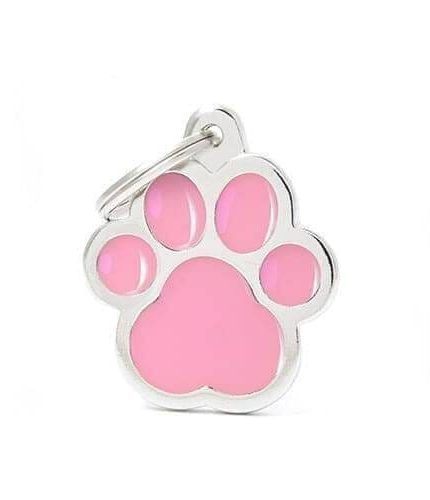 ماي فاميلي قلادة شكل كف القطة لون زهري