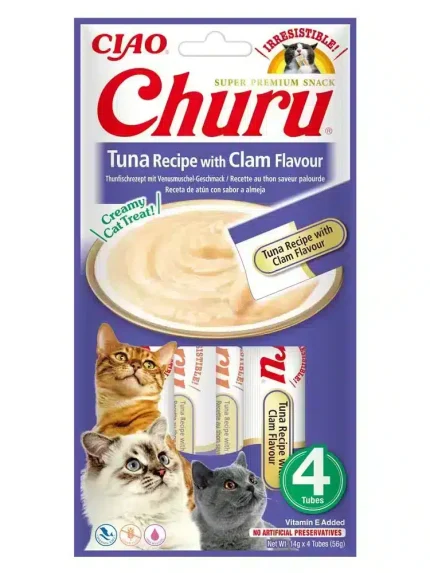 تشورو مكافآت للقطط بنكهة التونة مع الم