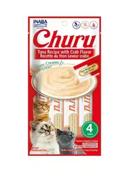 تشورو مكافئات للقطط بالتونة و السلطعون 4×14جرام