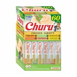 Churro Assortment of Chicken Flavors Treats for Cats, 60 x 14 gr