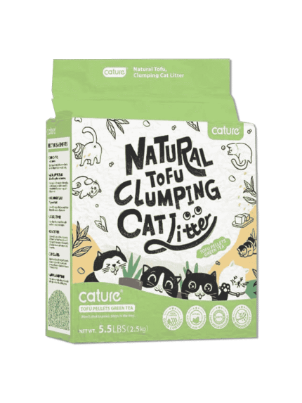 كاتشر فول الصويا "بديل الرمل"الشاي الاخضر صديق البيئة القابل للتحلل توفو 2.5 كغ