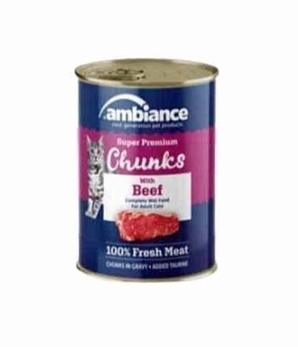 امبيانس طعام رطب للقطط البالغة باللحم 400 جم