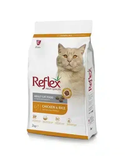 ريفلكس طعام جاف للقطط البالغة بنكهة الدجاج 2 كيلو