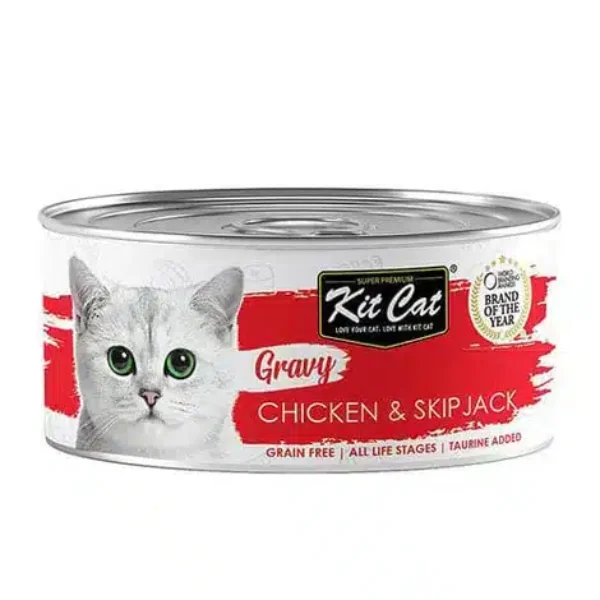 Kit Cat Gravy Pollo con Bonito Skipjack 70g