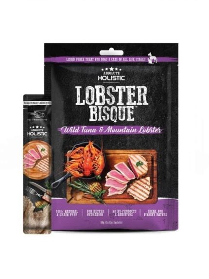 هوليستيك عصارbللقطط والكلاب هريسة التونا والكركند - 12x5غ