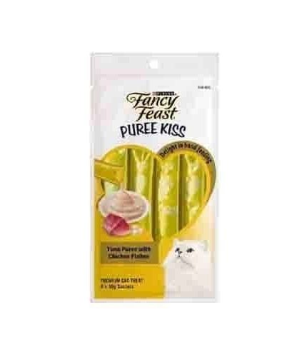 فانسي فيست مكافأة للقطط بطعم التونة مع رقائق الدجاج 4×10غ