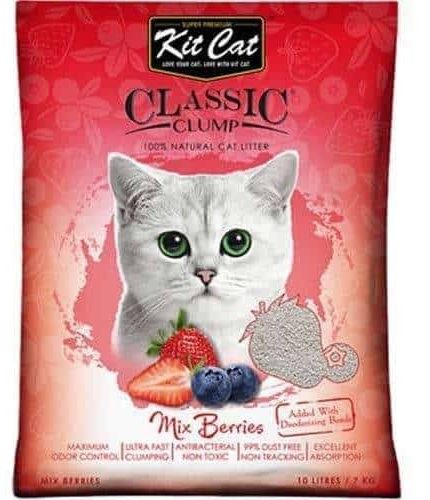 كت كات الرمل الكلاسيكي التوت والفراولة 10 لتر