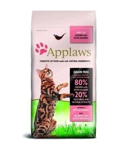 ابلاوز طعام القطط الجاف الدجاج والسلمون 400 جرام