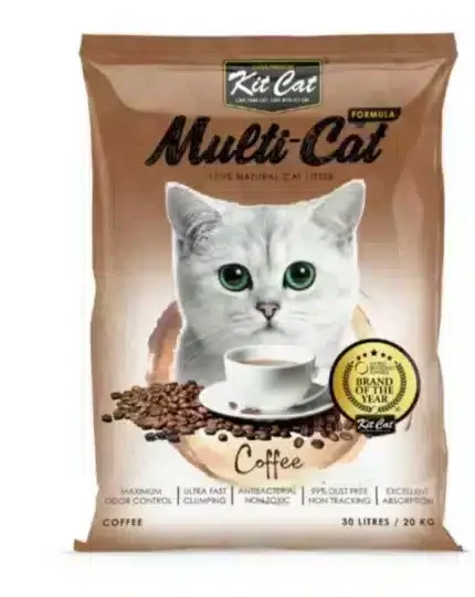 Kit Cat Multi-Cat Litter Coffee 20KG