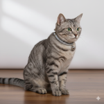 زولكس طوق نايلون أنيق للقطط مع جرس 30سم اسود