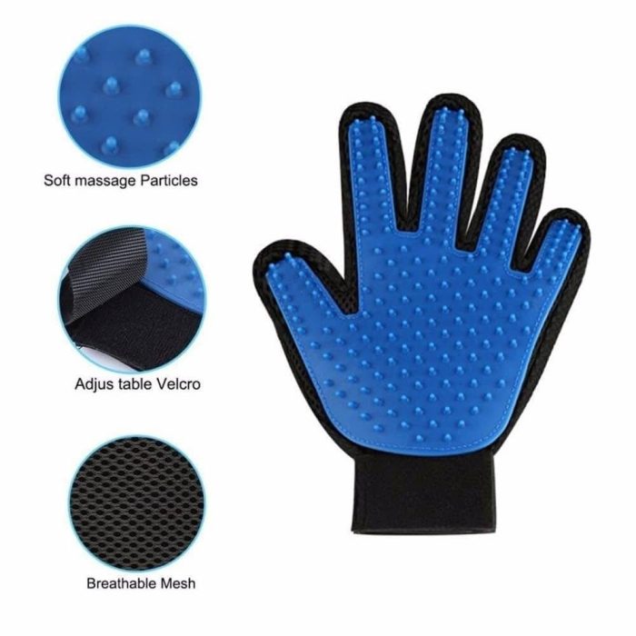 ⁦فرشاة على شكل قفاز للاستخدام مع القطط والكلاب⁩ - الصورة ⁦2⁩