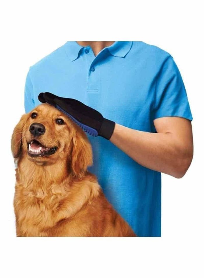 ⁦فرشاة على شكل قفاز للاستخدام مع القطط والكلاب⁩ - الصورة ⁦3⁩