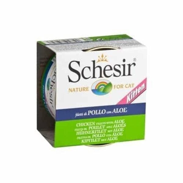 Schesir wet kitten food chicken and aloe vera 85g